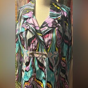 Custo Barcelona Multicolor trench coat